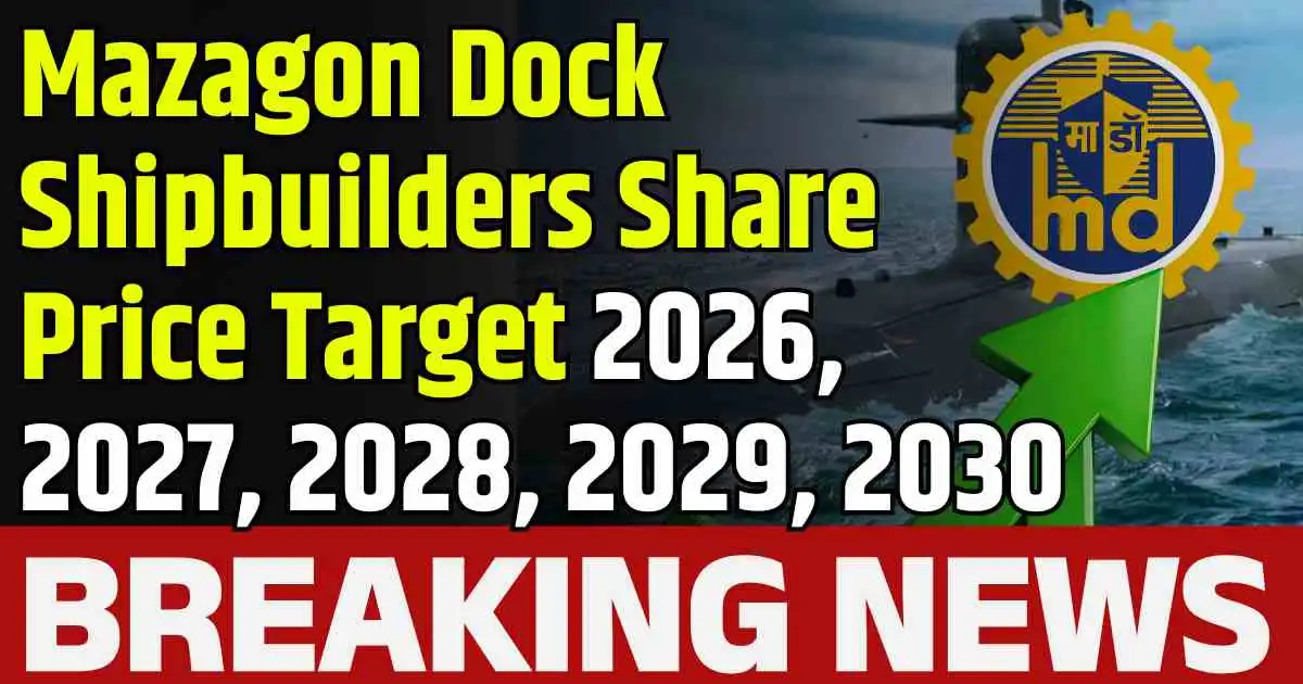 Mazagon Dock Shipbuilders Share Price Target 2026, 2027, 2028, 2029, 2030