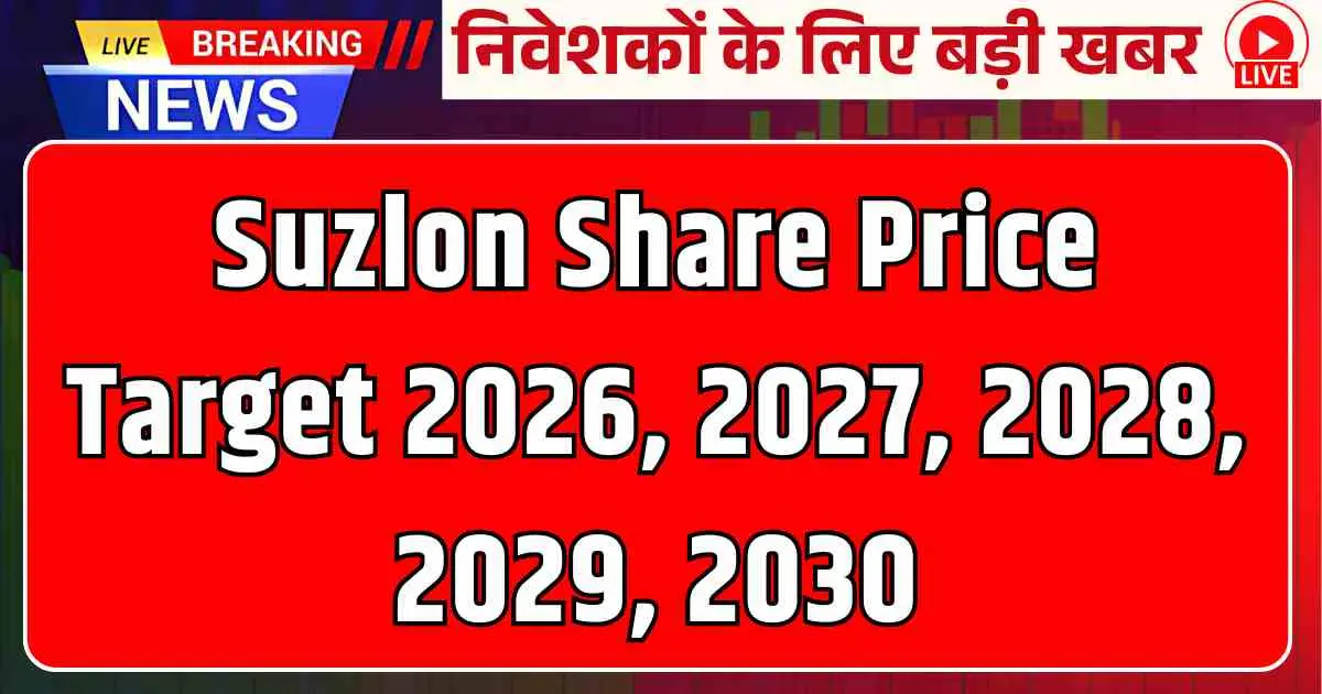 Suzlon Share Price Target 2026, 2027, 2028, 2029, 2030