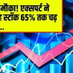 Stock News : कमाई का मौका! एक्सपर्ट ने बताया, यह स्टॉक 65% तक चढ़ सकता है....